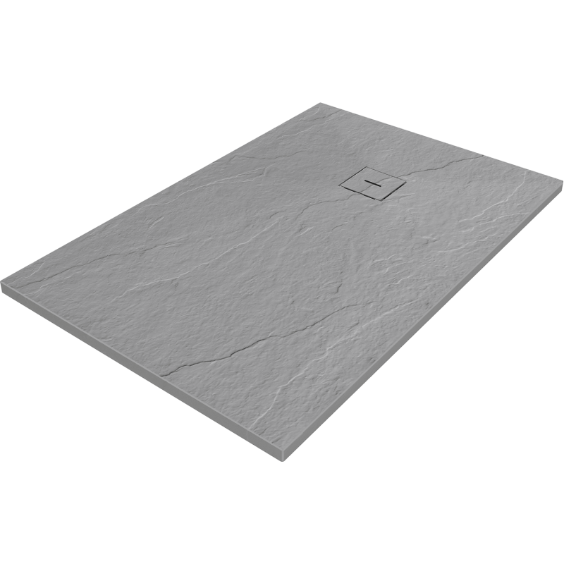 Mexen Lito brodzik kompozytowy prostokątny 100 x 90 cm, szary-beton - 48R619010