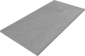 Mexen Lito brodzik kompozytowy prostokątny 160 x 80 cm, szary-beton - 48R618016