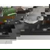 Mexen Tomas granite sink 2-chamber with Duero kitchen tap, black/silver metallic - 6516-73-671600-00