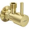Mexen R1 zawór kątowy do baterii 1/2"x3/8", złoty szczotkowany - 79970-55