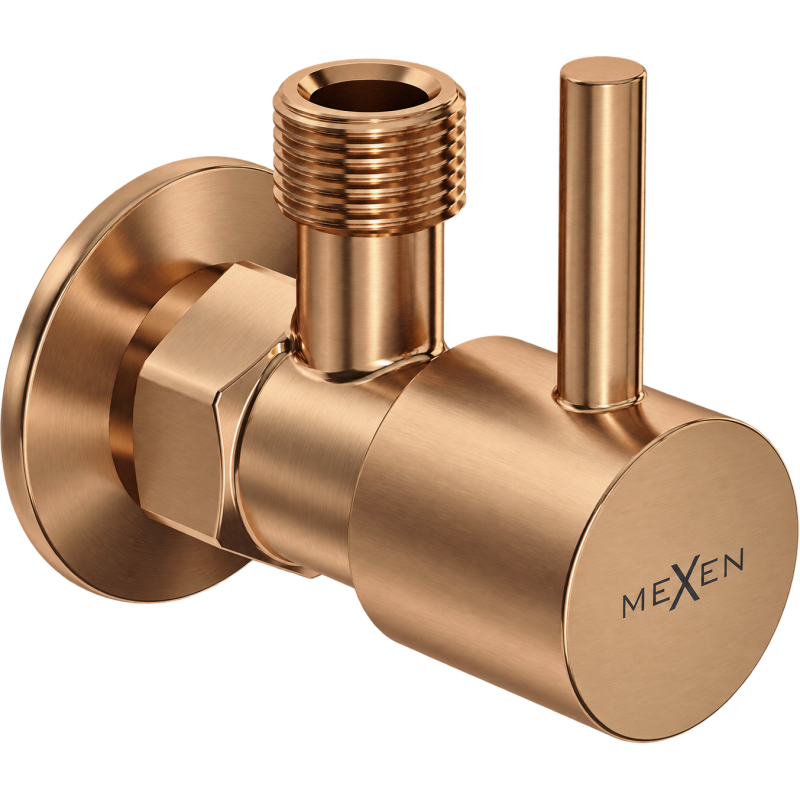 Mexen R1 zawór kątowy do baterii 1/2"x3/8", miedź szczotkowana - 79970-65