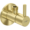 Mexen R2 zawór kątowy do baterii 1/2"x3/8", złoty szczotkowany - 79972-55