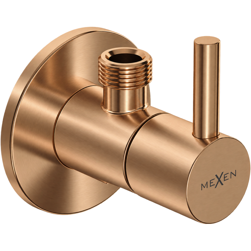 Mexen R2 zawór kątowy do baterii 1/2"x3/8", miedź szczotkowana - 79972-65
