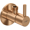 Mexen R2 zawór kątowy do baterii 1/2"x3/8", miedź szczotkowana - 79972-65