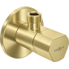 Mexen T zawór kątowy do baterii 1/2"x3/8", złoty szczotkowany - 79973-55