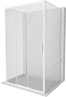 Mexen Exo-3S 3S kabina prysznicowa 3-ścienna rozsuwana 85 x 95 cm, transparent, biała - 8153-085-095-20-00-3S