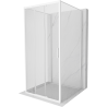 Mexen Exo-3S 3S kabina prysznicowa 3-ścienna rozsuwana 85 x 85 cm, transparent, biała - 8153-085-085-20-00-3S