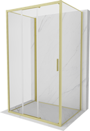 Mexen Exo-3S 3S kabina prysznicowa 3-ścienna rozsuwana 90 x 75 cm, transparent, złota szczotkowana - 8153-090-075-55-00-3S