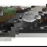 Mexen Tomas fregadero de granito de 2 compartimentos con grifo de cocina Duero, negro - 6516-77-671600-70