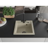 Mexen Vito Granitspüle 1-beckig mit Küchenarmatur Duero, beige - 6503-69-671600-70