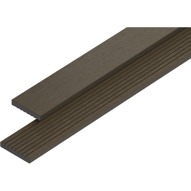 Mexen Uni Premium listwa maskująca dekoracyjna kompozytowa 300 x 7 x 1 cm, dark brown - C9222-300-06