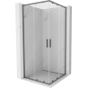Mexen Exo-S Duo kabina prysznicowa kwadratowa rozsuwana 90 x 90 cm, transparent, gun metal - 8111-090-090-95-00