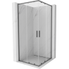 Mexen Exo-S Duo kabina prysznicowa kwadratowa rozsuwana 95 x 95 cm, transparent, gun metal - 8111-095-095-95-00