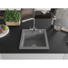 Mexen Vito granitische spoelbak 1-comfort met keukenmengkraan Duero, grijs - 6503-71-671600-00