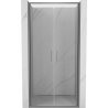 Mexen Exo-B Duo drzwi prysznicowe podwójne uchylne 70 cm, transparent, gun metal - 814-070-000-95-00