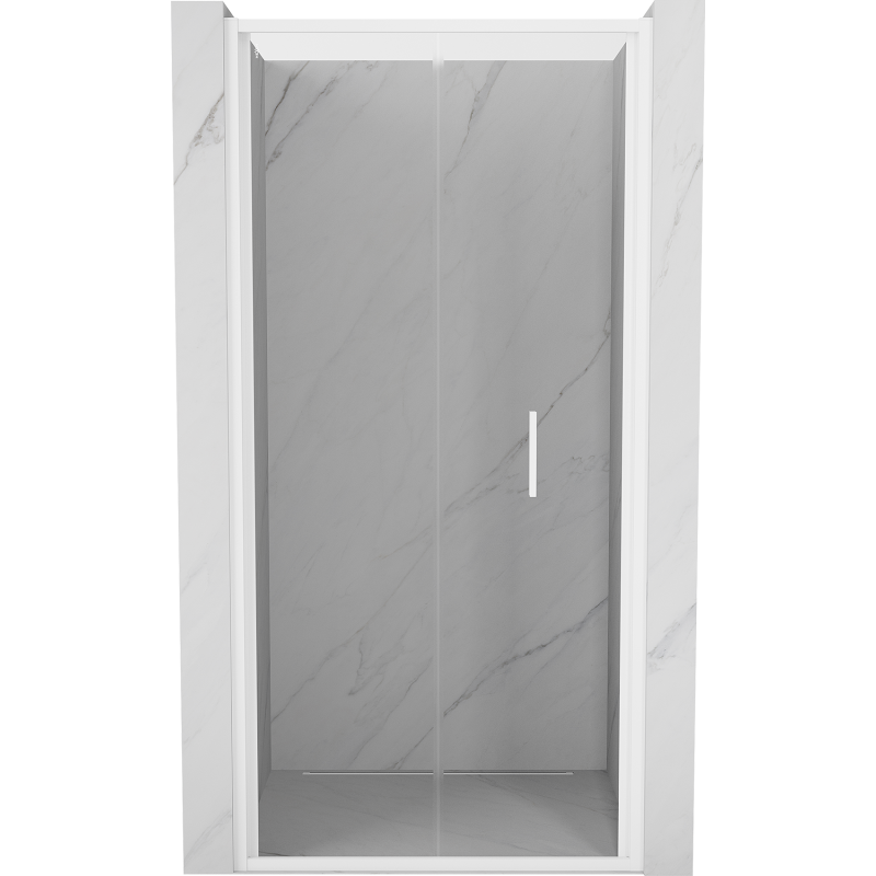 Mexen Exo-F drzwi prysznicowe składane 60 cm, transparent, białe - 816-060-000-20-00