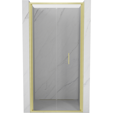 Mexen Exo-F drzwi prysznicowe składane 85 cm, transparent, złote szczotkowane - 816-085-000-55-00