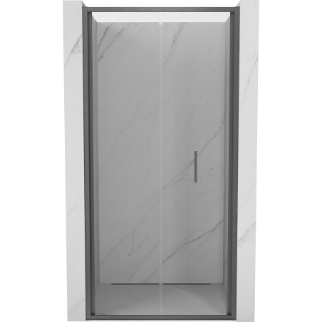 Mexen Exo-F drzwi prysznicowe składane 75 cm, transparent, gun gray szczotkowany - 816-075-000-66-00