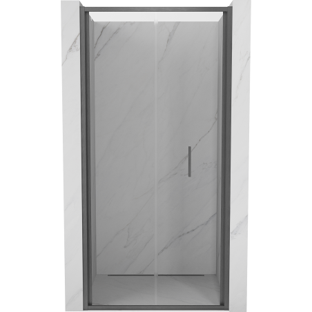 Mexen Exo-F drzwi prysznicowe składane 110 cm, transparent, gun gray szczotkowany - 816-110-000-66-00