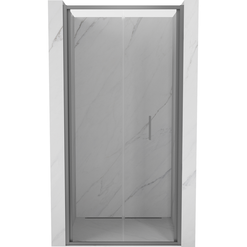 Mexen Exo-F drzwi prysznicowe składane 80 cm, transparent, gun metal - 816-080-000-95-00