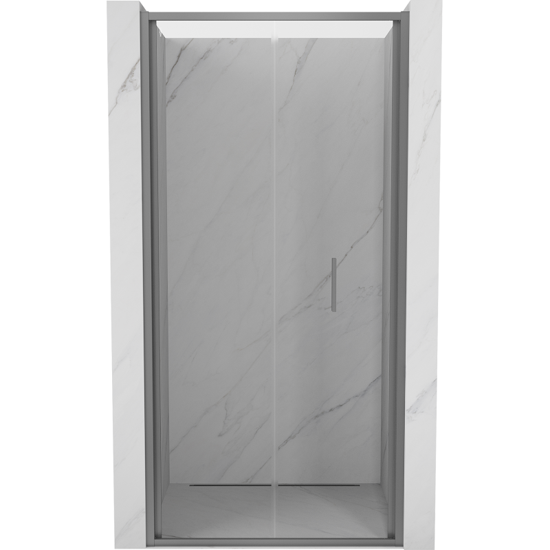 Mexen Exo-F drzwi prysznicowe składane 120 cm, transparent, gun metal - 816-120-000-95-00