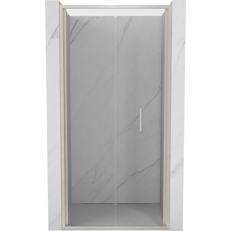 Mexen Exo-F drzwi prysznicowe składane 120 cm, transparent, nikiel szczotkowany - 816-120-000-97-00