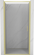 Mexen Exo-B drzwi prysznicowe uchylne 60 cm, transparent, złote szczotkowane - 817-060-000-55-00