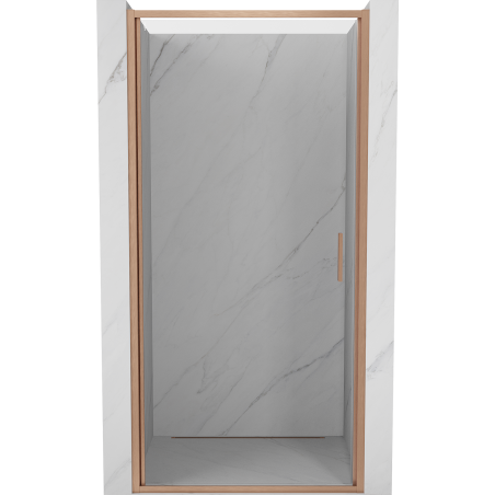 Mexen Exo-B drzwi prysznicowe uchylne 85 cm, transparent, miedź szczotkowana - 817-085-000-65-00