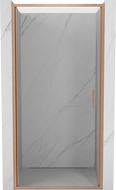 Mexen Exo-B drzwi prysznicowe uchylne 95 cm, transparent, miedź szczotkowana - 817-095-000-65-00