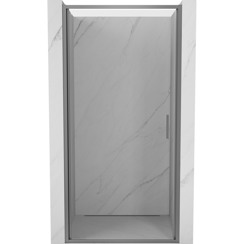 Mexen Exo-B drzwi prysznicowe uchylne 100 cm, transparent, gun metal - 817-100-000-95-00