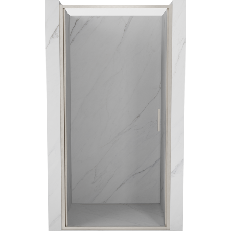 Mexen Exo-B drzwi prysznicowe uchylne 55 cm, transparent, nikiel szczotkowany - 817-055-000-97-00