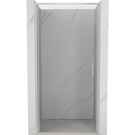 Mexen Exo-B drzwi prysznicowe uchylne 100 cm, transparent, nikiel szczotkowany - 817-100-000-97-00