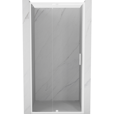 Mexen Exo-R drzwi prysznicowe uchylne 100 cm, transparent, białe - 819-100-000-20-00