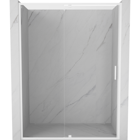 Mexen Exo-R drzwi prysznicowe uchylne 130 cm, transparent, białe - 819-130-000-20-00
