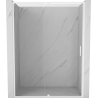 Mexen Exo-R drzwi prysznicowe uchylne 145 cm, transparent, białe - 819-145-000-20-00