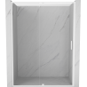 Mexen Exo-R drzwi prysznicowe uchylne 150 cm, transparent, białe - 819-150-000-20-00