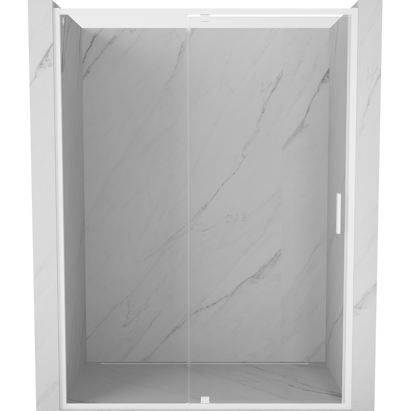 Mexen Exo-R drzwi prysznicowe uchylne 160 cm, transparent, białe - 819-160-000-20-00