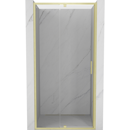 Mexen Exo-R drzwi prysznicowe uchylne 95 cm, transparent, złote szczotkowane - 819-095-000-55-00