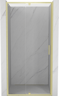 Mexen Exo-R drzwi prysznicowe uchylne 95 cm, transparent, złote szczotkowane - 819-095-000-55-00