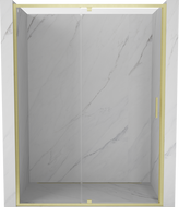 Mexen Exo-R drzwi prysznicowe uchylne 130 cm, transparent, złote szczotkowane - 819-130-000-55-00