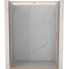 Mexen Exo-R drzwi prysznicowe uchylne 135 cm, transparent, miedź szczotkowana - 819-135-000-65-00