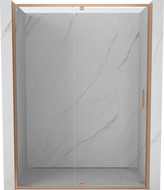 Mexen Exo-R drzwi prysznicowe uchylne 145 cm, transparent, miedź szczotkowana - 819-145-000-65-00