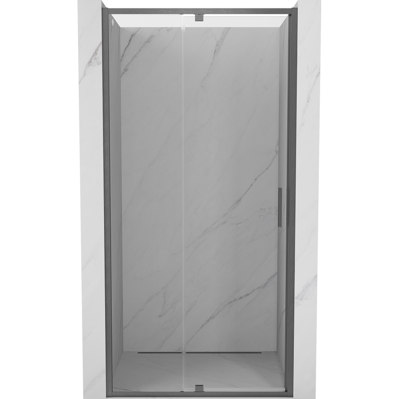 Mexen Exo-R drzwi prysznicowe uchylne 105 cm, transparent, gun gray szczotkowany - 819-105-000-66-00