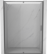 Mexen Exo-R drzwi prysznicowe uchylne 140 cm, transparent, gun gray szczotkowany - 819-140-000-66-00