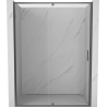 Mexen Exo-R drzwi prysznicowe uchylne 155 cm, transparent, gun gray szczotkowany - 819-155-000-66-00