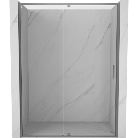 Mexen Exo-R drzwi prysznicowe uchylne 130 cm, transparent, gun metal - 819-130-000-95-00