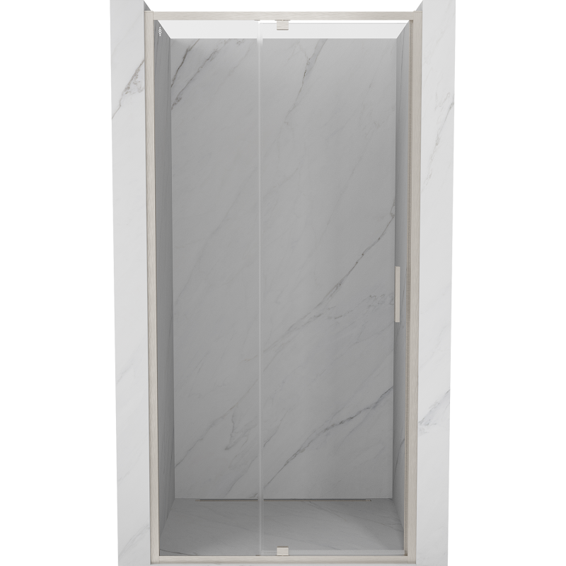 Mexen Exo-R drzwi prysznicowe uchylne 105 cm, transparent, nikiel szczotkowany - 819-105-000-97-00