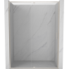 Mexen Exo-R drzwi prysznicowe uchylne 145 cm, transparent, nikiel szczotkowany - 819-145-000-97-00