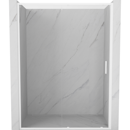 Mexen Exo-S drzwi prysznicowe rozsuwane 135 cm, transparent, białe - 8151-135-000-20-00