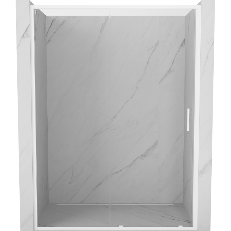 Mexen Exo-S drzwi prysznicowe rozsuwane 180 cm, transparent, białe - 8151-180-000-20-00